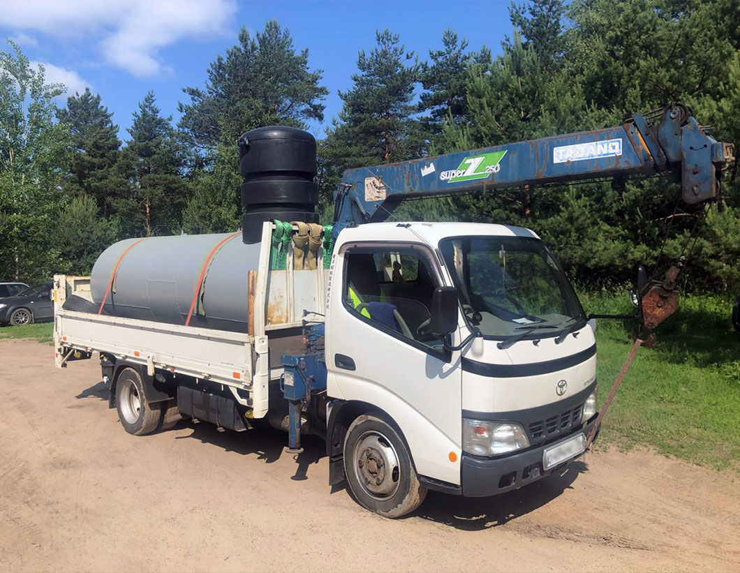 Газгольдер на манипуляторе